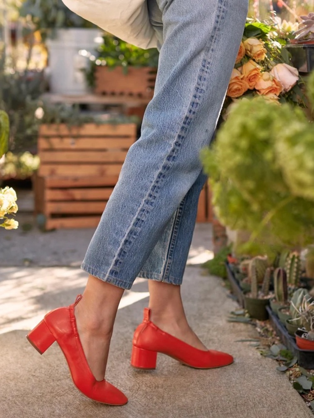 Everlane Red Day Heel Pumps